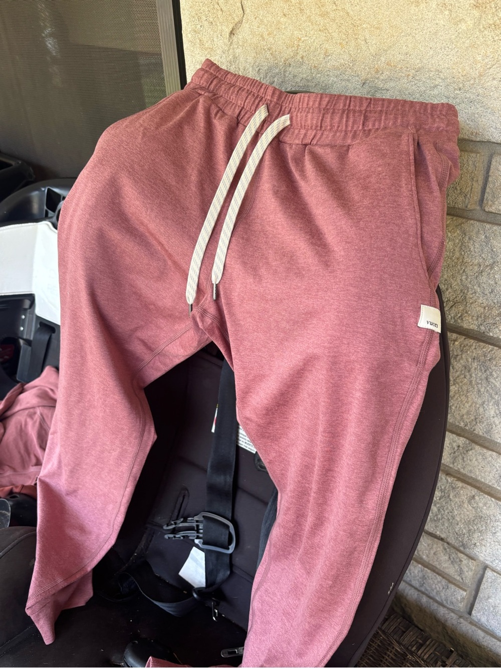 Vuori Men's Rose Track Joggers - Dusty Rose